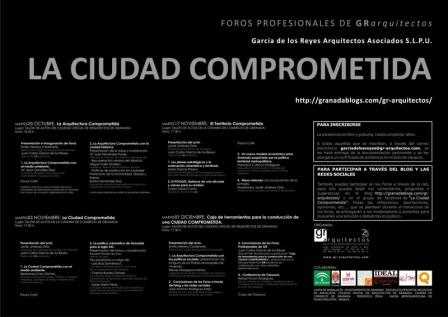 Cartel oficial de los Foros Profesionales de Arquitectura y Urbanismo.