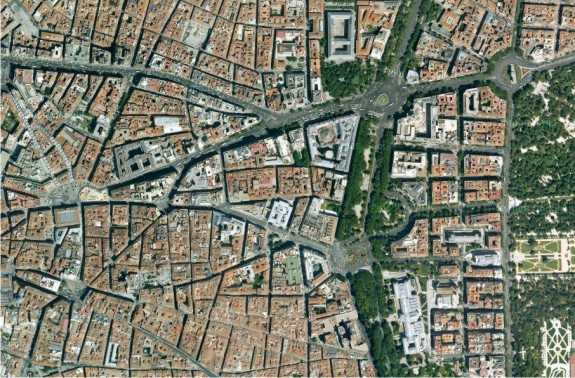 Centro urbano de Madrid. FUENTE: maps.google.es