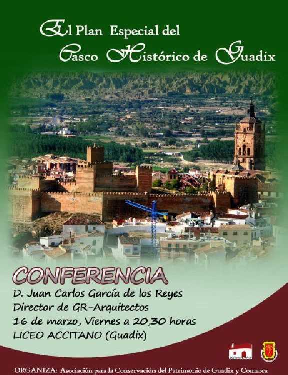Cartel de la Conferencia. FUENTE: patrimonioguadix.22web.net