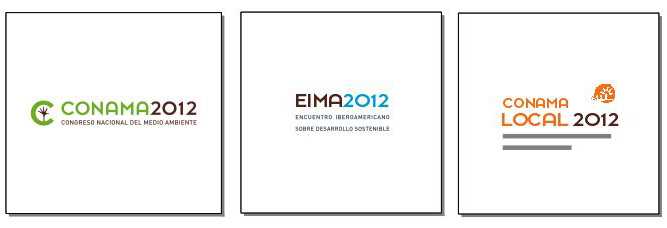 Logos CONAMA, EIMA Y CONAMALOCAL.  FUENTE: conama2012.conama.org