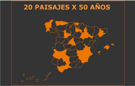 20 paisajes x 50 años. FUENTE: fomento.gob.es