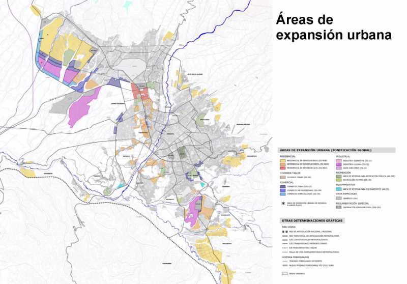 Areas expansion. FUENTE: PDM de Arequipa