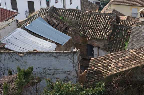 Estructura del tejado en principio. Fuente: Paco Pipó.