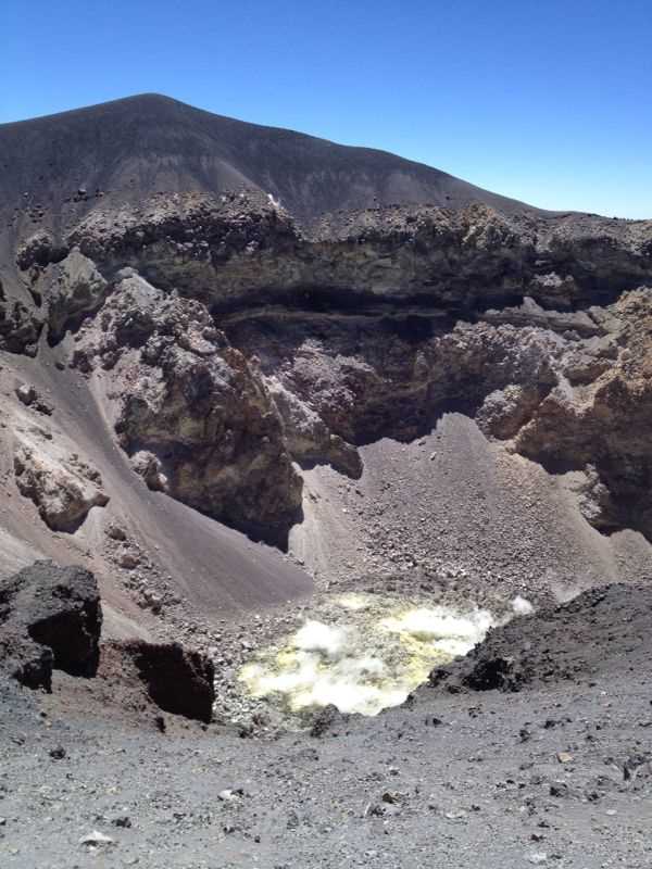 Cráter del Misti.  Fuente: elaboración propia.