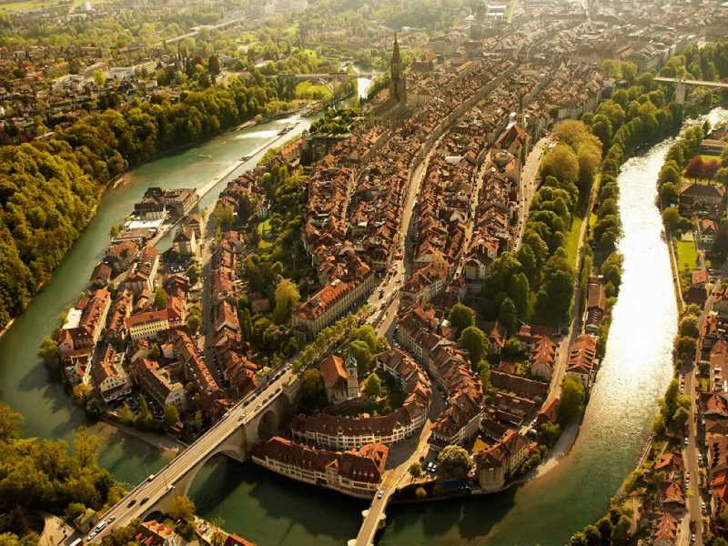 La ciudad suiza de Berna.  Fuente: jotdown.com