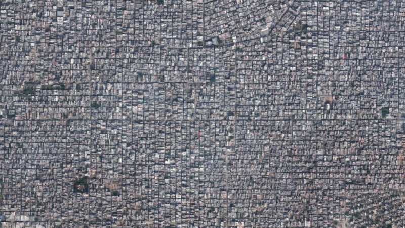 Asentamiento de infravivienda en Nueva Delhi. Fuente:jotdown.es