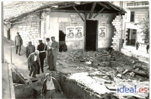 Inicio de los trabajos de demolición del Rastro de Granada. Octubre 1968. Torres Molina/Archivo de IDEAL