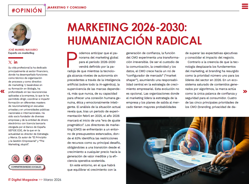 Marketing 2026-2030: Humanización radical.